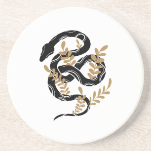 Dessous De Verre En Grès Serpent avec plantes