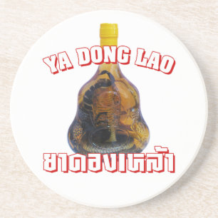 Dessous De Verre En Grès Serpent de cobra contre le Laotien de Yadong de