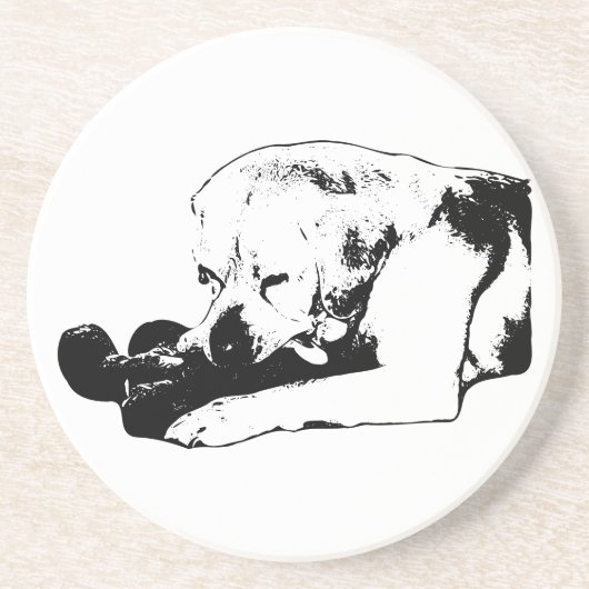 Dessous De Verre En Grès Serrer le favori (Devant)