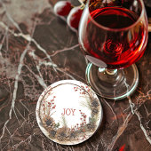 Dessous De Verre En Grès Serrures de Noël Branches Pine Cones Berries
