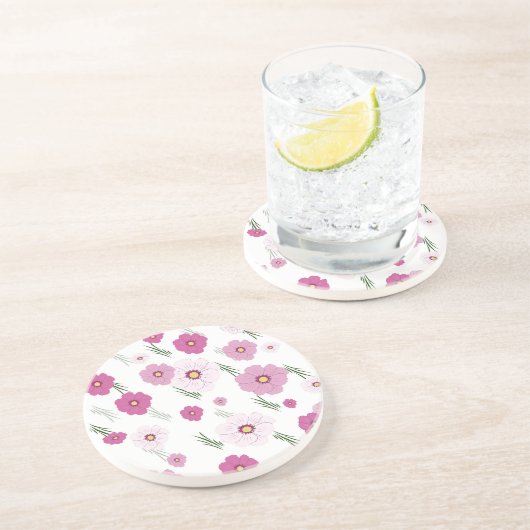 Dessous De Verre En Grès shades of pink bloomer (Côté)