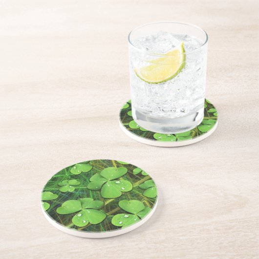 Dessous De Verre En Grès Shamrock vert St Patrick iPhone 5 Coque-Mate (Côté)
