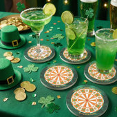 Dessous De Verre En Grès Shamrocks & Celtic Knots Irish Pub