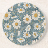 Dessous De Verre En Grès Shasta Daisy Art Nouveau (Devant)