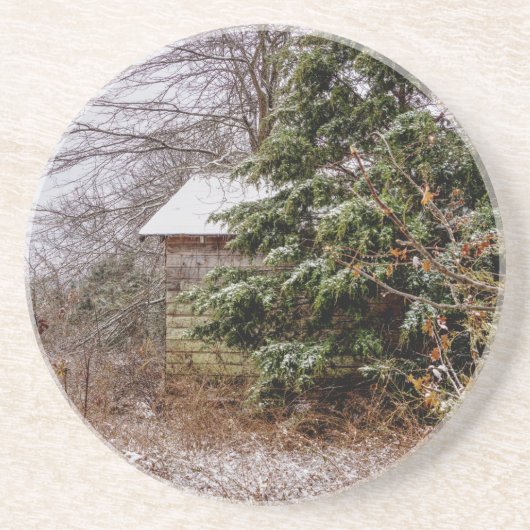 Dessous De Verre En Grès Shed abandonné (Devant)