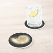 Dessous De Verre En Grès Shell - conchyliologie - Nautilus (Côté)