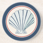 Dessous De Verre En Grès Shell maritime (Devant)