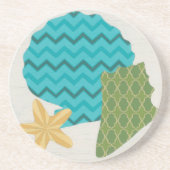 Dessous De Verre En Grès Shell Motifs II (Devant)