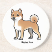 Dessous De Verre En Grès shiba inu (Devant)