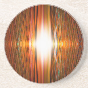 Dessous De Verre En Grès Shining starburst grid