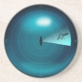 Dessous De Verre En Grès Ship Sonar Screen Kraken Giant Squid Nautical (Devant)