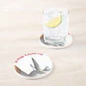 Dessous De Verre En Grès Si Les Chiens Pouvaient Voler (Côté)