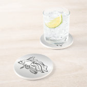 Dessous De Verre En Grès Siamese Fighting Fish (Côté)