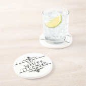 Dessous De Verre En Grès Sic Semper Tyrannis (Côté)