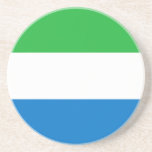 Dessous De Verre En Grès Sierra Leone Flag<br><div class="desc">Patriotic flag of Sierra Leone.</div>