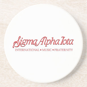 Dessous De Verre En Grès Sigma Alpha Iota Fraternité Internationale de Musi