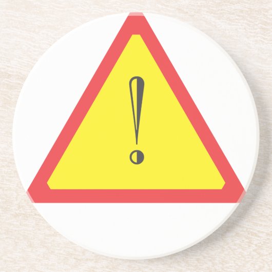 Dessous De Verre En Grès Signal d'attention (Devant)