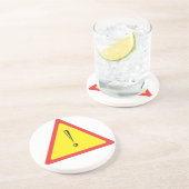 Dessous De Verre En Grès Signal d'attention (Côté)