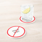 Dessous De Verre En Grès Signal interdit (Côté)