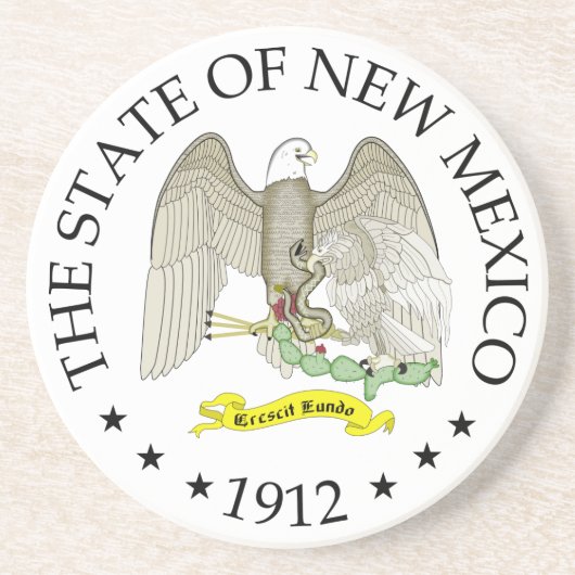 Dessous De Verre En Grès Signature du Nouveau-Mexique (Devant)