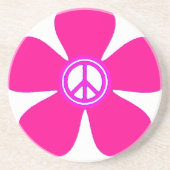 DESSOUS DE VERRE EN GRÈS SIGNE DE PAIX (Devant)