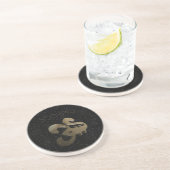 Dessous De Verre En Grès Signe d'or de Scorpion (Côté)