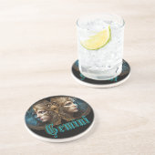 Dessous De Verre En Grès Signe du zodiaque Gémeaux (Côté)