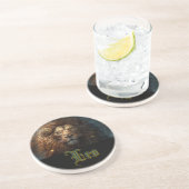 Dessous De Verre En Grès Signe du zodiaque Lion (Côté)