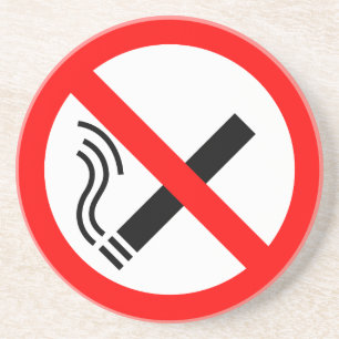 Dessous De Verre En Grès Signe NO Smoking - Signal UK