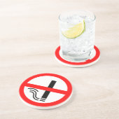 Dessous De Verre En Grès Signe NO Smoking - Signal UK (Côté)
