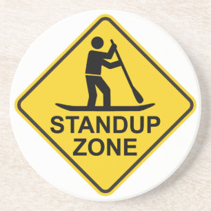 Dessous De Verre En Grès SIGNE ROUTIER DE LA ZONE DE Paddleboard