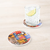 Dessous De Verre En Grès Signes (Côté)