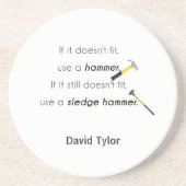 Dessous De Verre En Grès S'il ne convient pas, (Devant)