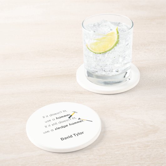 Dessous De Verre En Grès S'il ne convient pas, (Côté)