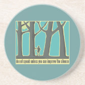 Dessous De Verre En Grès Silence de la forêt (Devant)