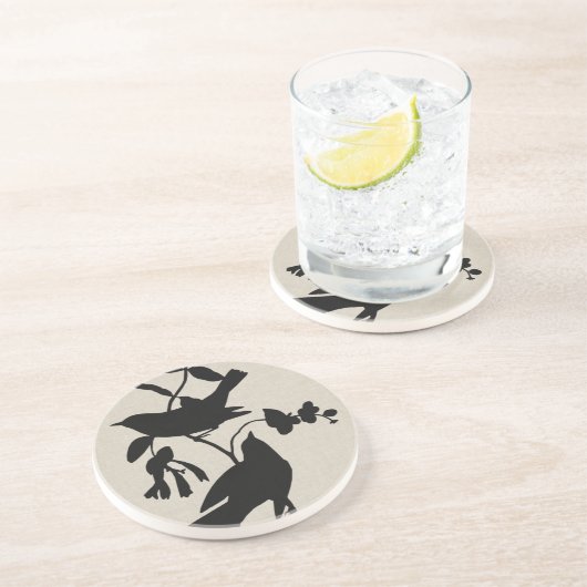 Dessous De Verre En Grès Silhouette Audubon IV (Côté)