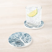 Dessous De Verre En Grès Silhouette de l'arbre (Côté)