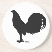 Dessous De Verre En Grès Silhouette du coq Gamecock (Devant)