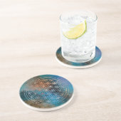 Dessous De Verre En Grès Sincérité – Fleur de Vie (Côté)