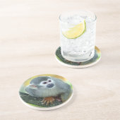 Dessous De Verre En Grès Singe 004 (Côté)