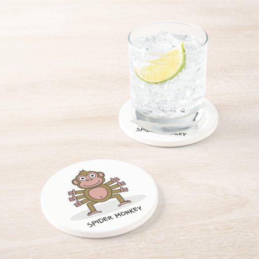 Dessous De Verre En Grès Singe d'araignée (Côté)