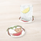 Dessous De Verre En Grès Singe de détente (Côté)