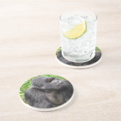 Dessous De Verre En Grès Singe heureux (Côté)