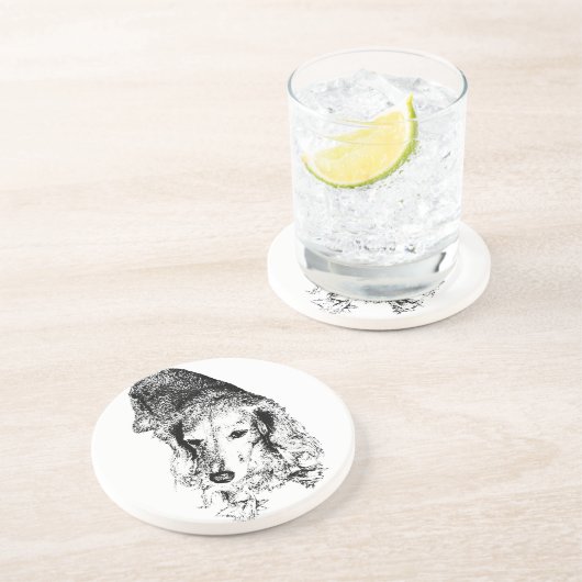 Dessous De Verre En Grès Sip With Backbone – Dachshund (Côté)