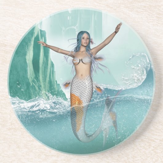 Dessous De Verre En Grès Sirène (Devant)