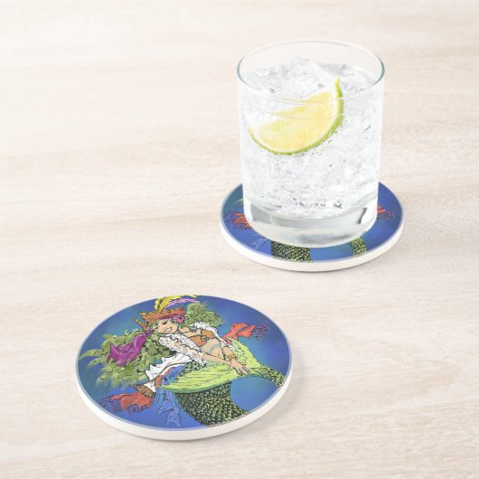 Dessous De Verre En Grès Sirène de pirate (Côté)