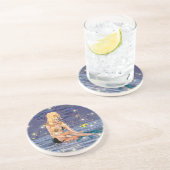 Dessous De Verre En Grès Sirène dorée (Côté)