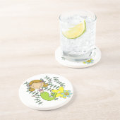 Dessous De Verre En Grès Sirène d'une chevelure de Brown (Côté)