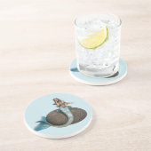 Dessous De Verre En Grès Sirène triste (Côté)