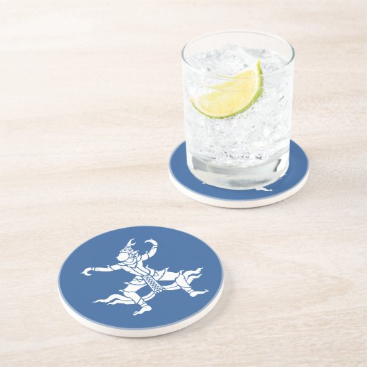 Dessous De Verre En Grès SIX Danseuse thaïlandaise ⚠ Thaïlande ⚠ (Côté)